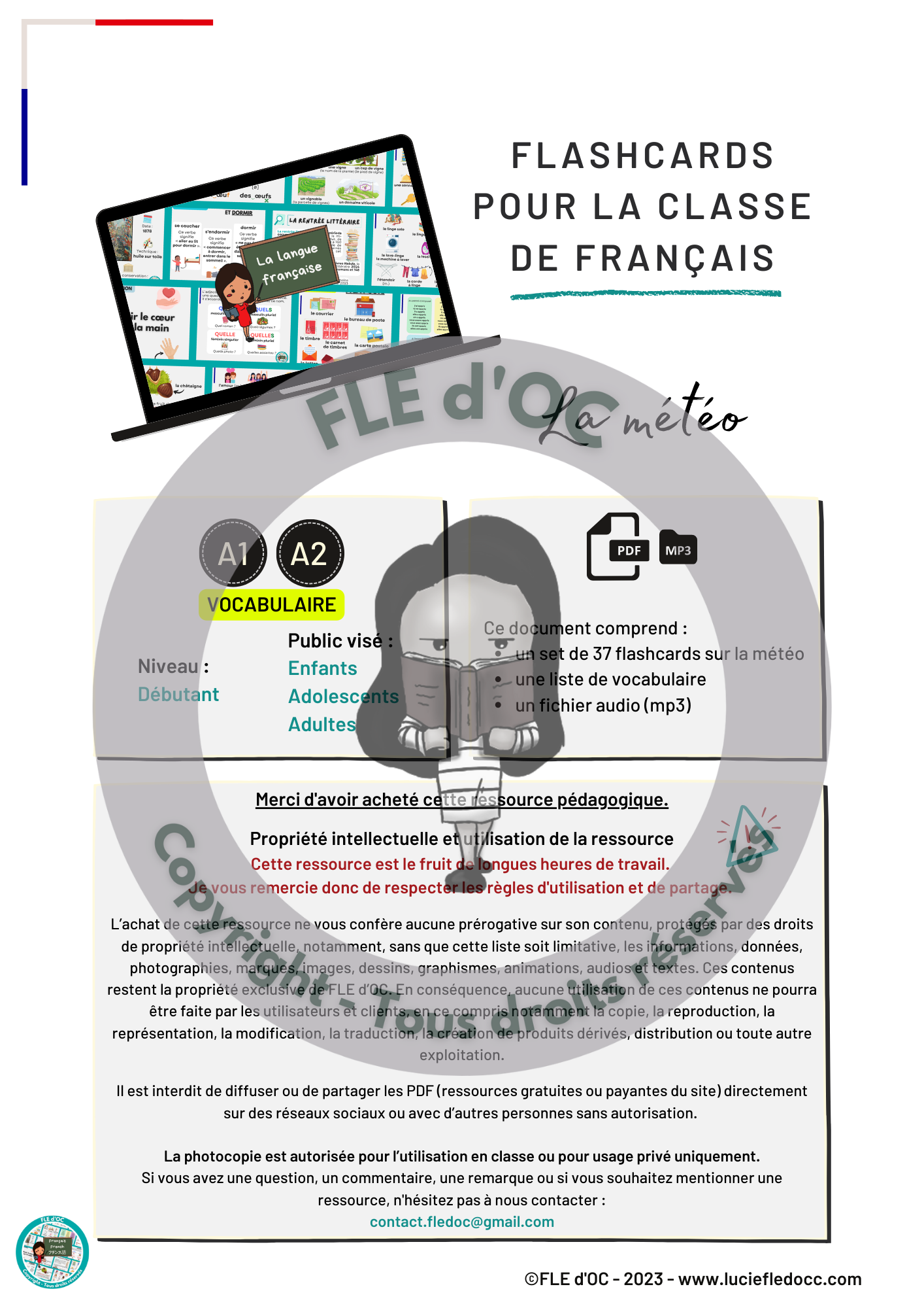 Flashcards - La météo (A1-A2) – Image 2