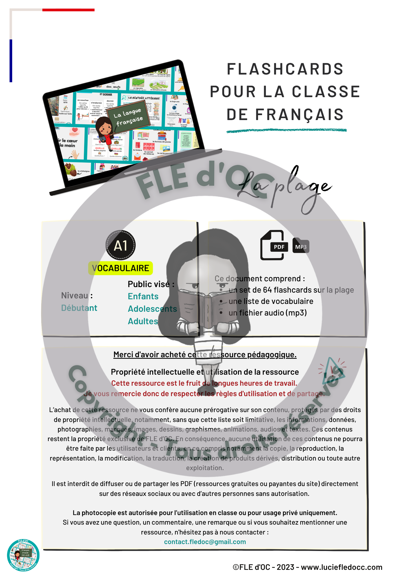 Flashcards - La plage (A1) – Image 2