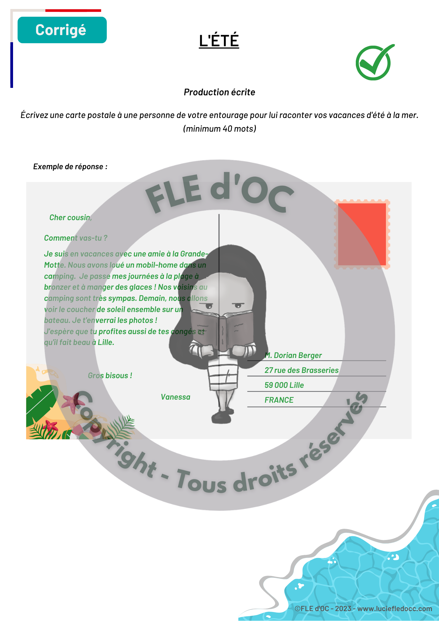 Leçon - L'été (Tous niveaux) – Image 8