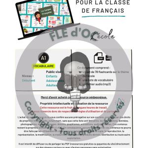 Flashcards – L&rsquo;école (A1)
