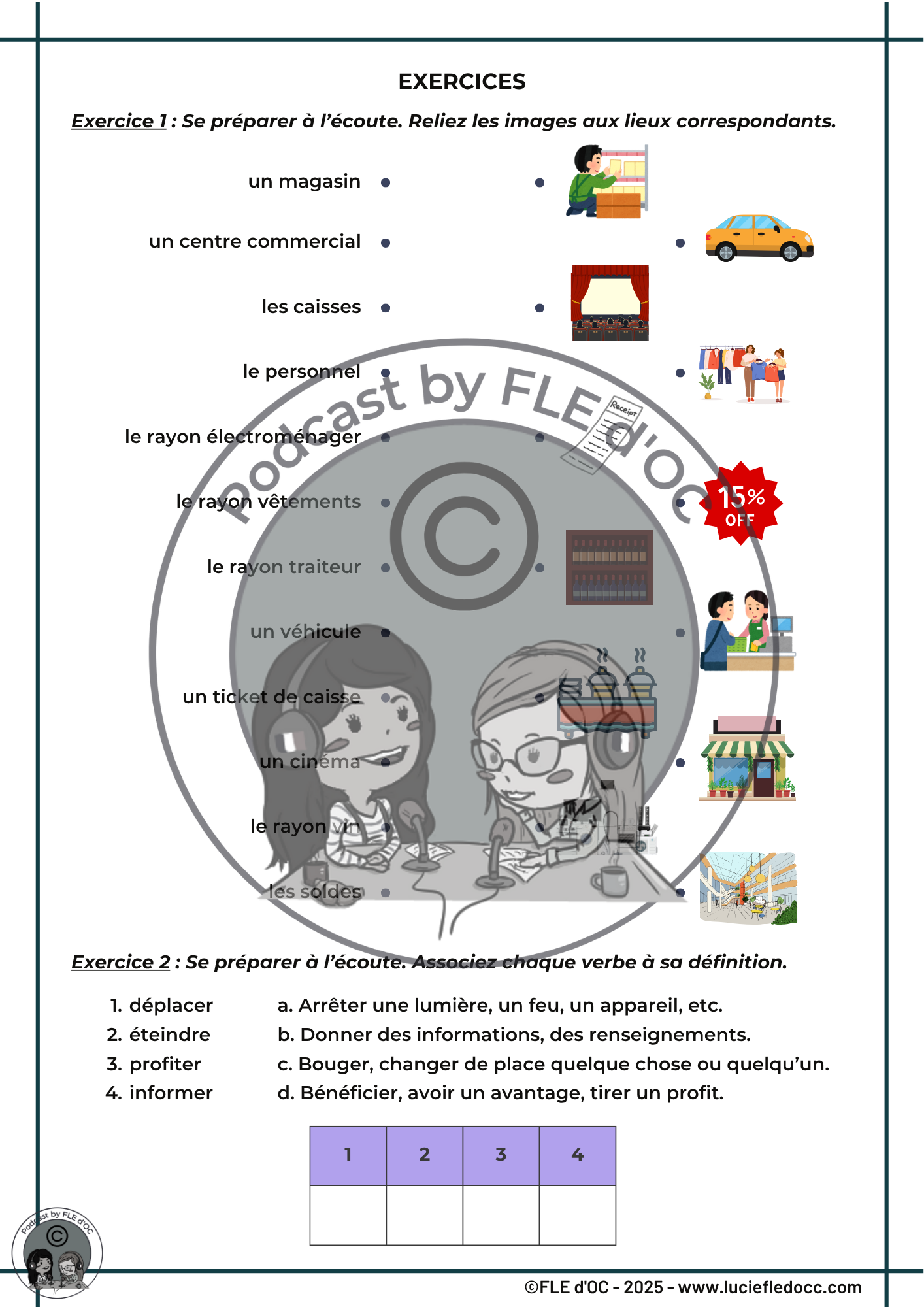 Exercices Podcast by FLE d'OC - Annonces (#63) – Image 3