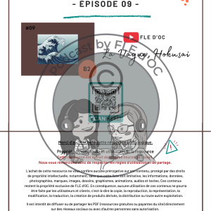 Exercices Podcast by FLE d’OC – La vague, Hokusai (#09)