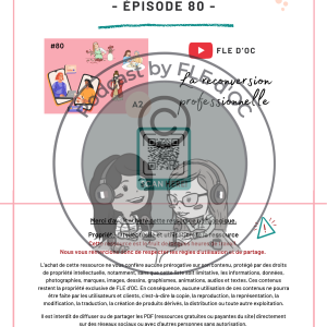 Exercices Podcast by FLE d’OC – La reconversion professionnelle (#80)