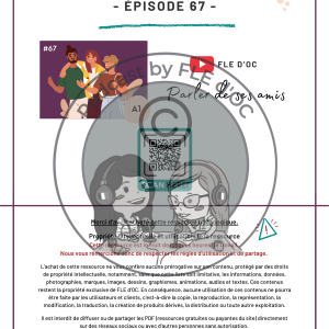 Exercices Podcast by FLE d’OC – Parler de ses amis (#67)