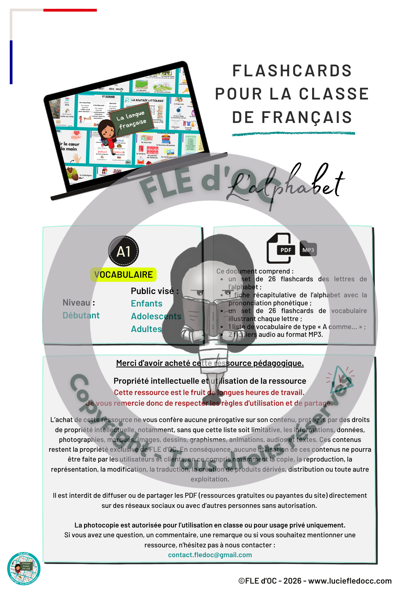 Flashcards - L'alphabet (A1) – Image 2