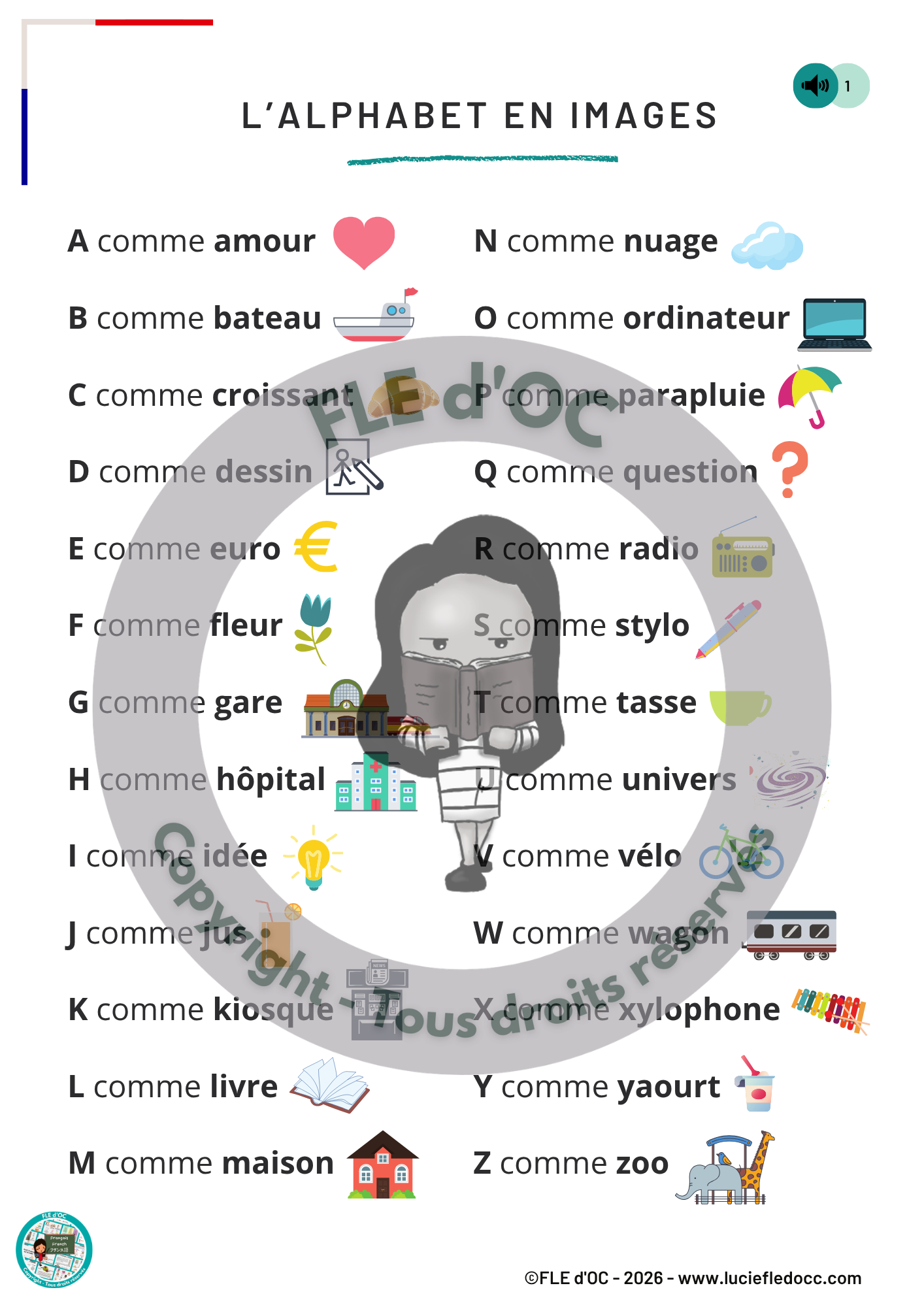 Flashcards - L'alphabet (A1) – Image 6