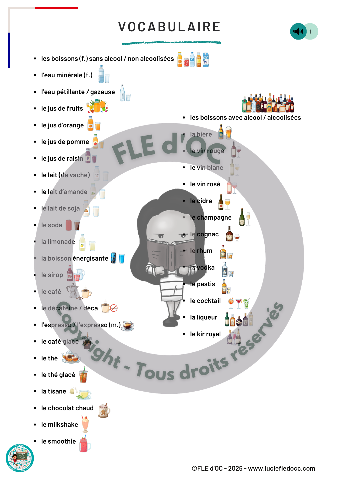 Flashcards - Les boissons (A1) – Image 8
