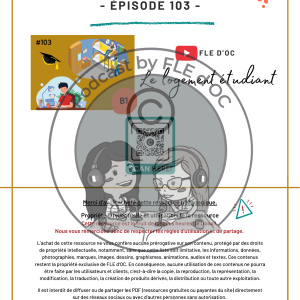 Exercices Podcast by FLE d’OC – Le logement étudiant (#103)