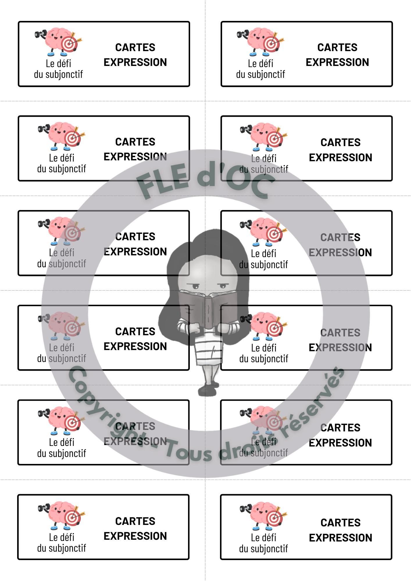 Jeu de cartes - Le défi du subjonctif (B1-B2) – Image 7