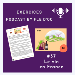 Exercices Podcast by FLE d’OC – Le vin en France (#37)